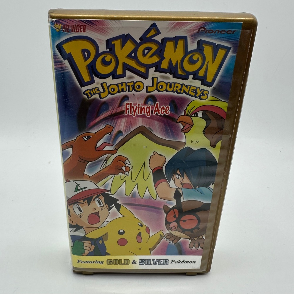 Pokemon The Johto Journeys Flying Ace VHS 2000 Anime Pioneer